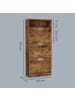 VASAGLE Schuhschrank Custos in Braun - (B)60 x (H)139 x (T)24 cm