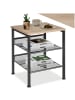 tectake Beistelltisch Lincoln 40,5 x 40 x 50,5 cm, Industrial Holz hell, Eiche Sonoma