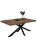 58 aufm Kessel ESSTISCH Elgin 2 210x80x100 Metall+Holzwerkstoff Schwarz/Zinneiche