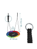 relaxdays Nestschaukel in Bunt – 100 cm