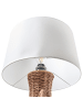 Beliani Tischleuchten RENARD in Naturfarben/Braun/Weiß - (W) 38 x (H) 55 x (L) 38 cm