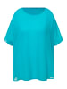 Ulla Popken Bluse in tiefes aqua