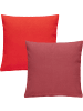 REDBEST Kissenhülle 2er-Pack Tulsa in rot/burgund