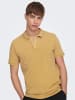 Only&Sons Poloshirt aus Baumwolle Kurzarm Slim Fit in Gelb