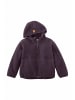 Hessnatur Wollfleece Jacke in dunkle traube