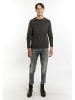 MO Herren Pullover in Dunkelgrau Melange