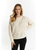 Usha Damen Strickpullover in Creme Melange