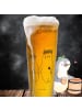 Mr. & Mrs. Panda Bierglas Bären mit Blumenkranz ohne Spruch in Transparent
