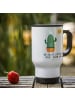 Mr. & Mrs. Panda To Go Becher Kaktus Sonne mit Spruch in Weiß