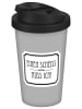 Geda Labels Coffee to go Becher Einen Scheiss muss ich in Grau - 400 ml