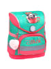 Belmil 4tlg-Set: Schulranzen Cute Sloth in türkis – (H)37 x (B) 30 x (T) 19 cm