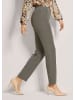 MADELEINE Slim Fit Stretchhose mit Biesen in khaki