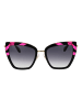 Just Cavalli Frauen Sonnenbrille Quadratisch Schwarz