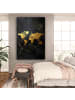 OnlyWow Leinwand Bilder Goldfarben