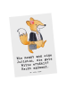 Mr. & Mrs. Panda Postkarte Juristin Humor mit Spruch in Weiß