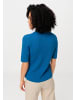 Hessnatur Kurzarm-Pullover in wasserblau