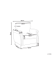 Beliani Sessel VIETAS in Grau/Schwarz - (W) 85 x (H) 88 x (L) 67 cm
