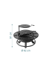 relaxdays Feuerschale in Schwarz - (H)61 x Ø 92 cm