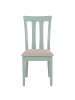 MCW 2er-Set Küchenstuhl G46, Mintfarbenes Gestell, beige