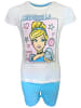Disney Princess Schlafanzug kurz Disney Princess Cinderella in Hellblau