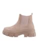 Ital-Design Stiefelette in Beige