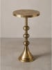 KADIMA DESIGN Beistelltisch lackiertes Aluminium, handgefertigt, Modern in Gold