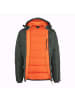 Westfjord Winterjacke "Kirkjufell" in Dunkle Olive/Schwarz/Orange