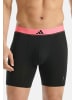 Adidas Sportswear Long Short / Pant Active Micro Flex Eco in Schwarz / pink / grau