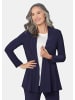 GOLDNER Kurzgröße:  Jersey-Longjacke Leichte Shirtjacke lila mit Stretch in marine