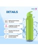 elasto Trinkflasche Active "Wave" in transparent-lime/lime - 650 ml