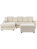 Beliani 2-tlg 4-Sitzer Sofa KOHLO in Beige/Schwarz rechtsseitig