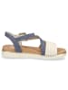 rieker Sandale in blau creme