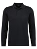 Ragman Poloshirt Langarm in Schwarz