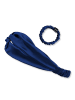 Ailoria SOYEUX & DOUX Set Headband und Scrunchie S aus Seide in blau