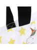 Mr. & Mrs. Panda Henkeltasche Einhorn Regenbogen mit Spruch in Weiß