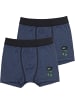 Sweety for Kids 2er-Set: Shorts in Dunkelblau-Melange