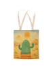 Mr. & Mrs. Panda Tote Bag Kaktus Sonne Design ohne Spruch in Weiß
