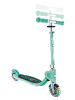 GLOBBER Scooter FLOW FOLDABLE JUNIOR LIGHTS Roller in mint, mit Leuchtrollen