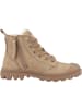 Palladium Schnürboots Pampa Hi Zip Wool in hellbraun