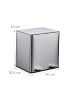 relaxdays Mülleimer in Silber - 2 x 15 Liter
