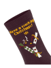 Burlington X-Mas Cracker Socke in Barolo