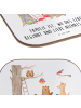 Mr. & Mrs. Panda gläseruntersetzer Waldtiere Picknick mit Spruch in Weiß