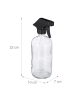 relaxdays 2x Sprühflasche in Transparent - 500 ml