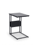relaxdays Beistelltisch in Schwarz - (B)55 x (H)60 x (T)36 cm