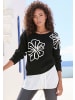 LASCANA Strickpullover in schwarz