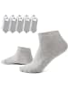 Burnell & Son 10er Pack: Sneaker Socken in 5x Grau + 5x Weiß