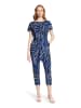 Betty Barclay Jumpsuit mit Eingrifftaschen in Blau/Blau