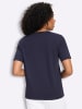 Sieh an! Kurzarm-Shirt in marine-weiß