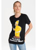 Logoshirt T-Shirt Simpsons - Homer Simpson in schwarz