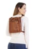 SPIKES & SPARROW Rucksack echt Leder in cognac